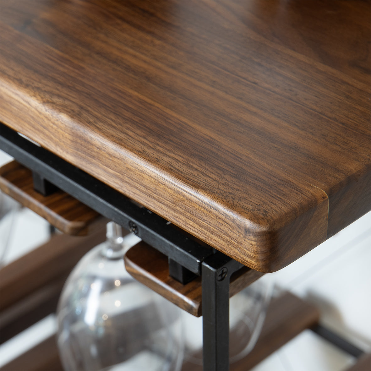 Solid Walnut Liquor Cabinet