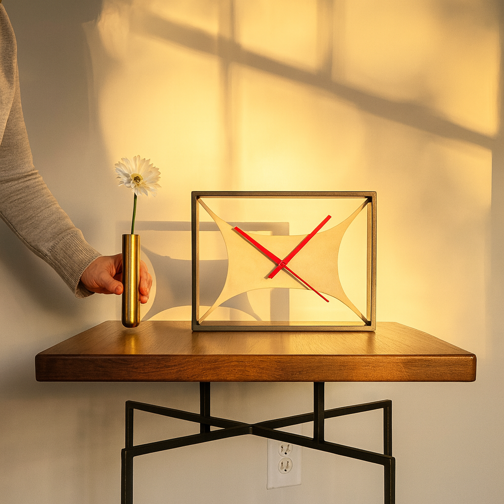 TENSIA - Forged Steel Desk Clock
