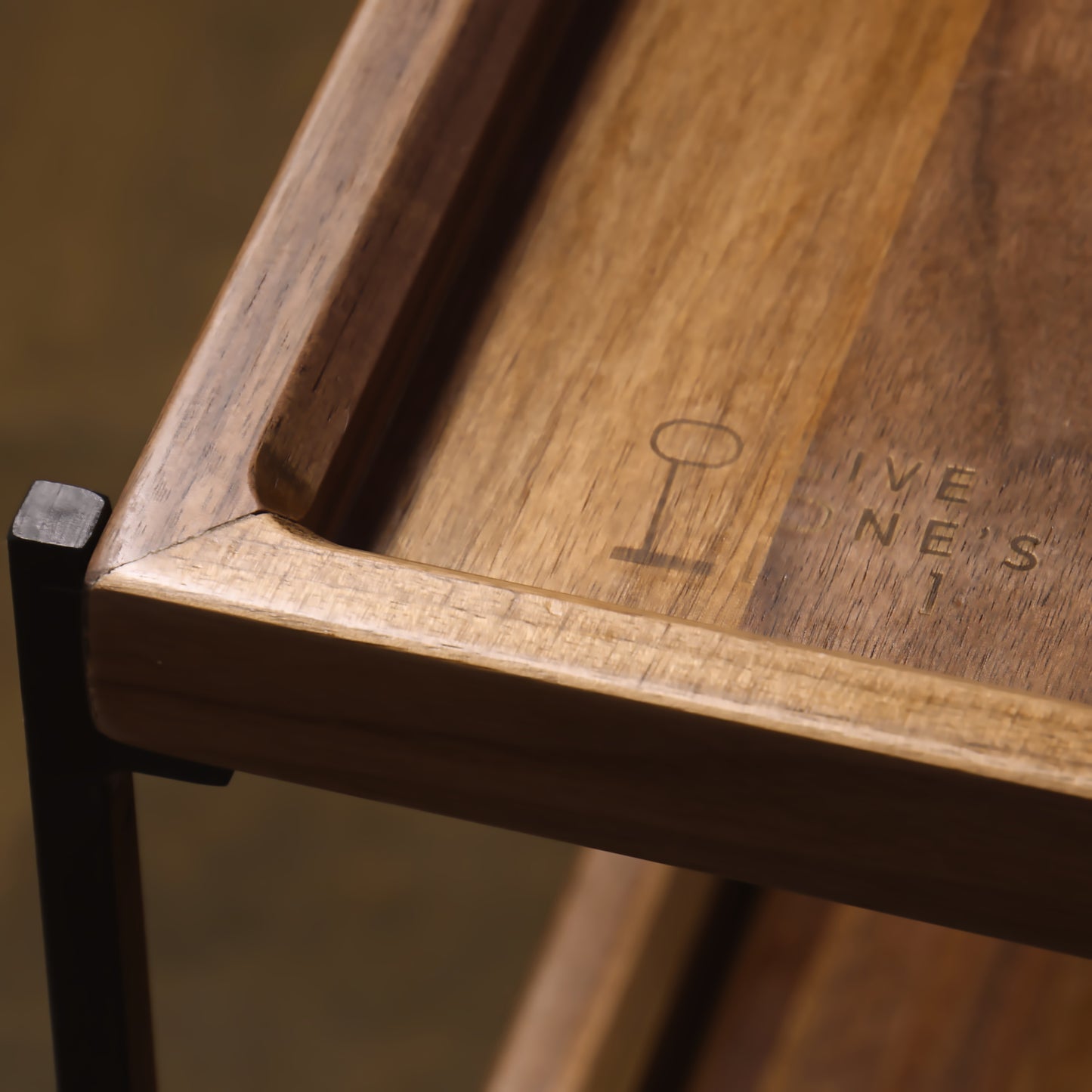 Two-Tier Rolling Bar Cart